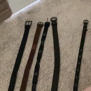 Men's Black and Brown Belt Set